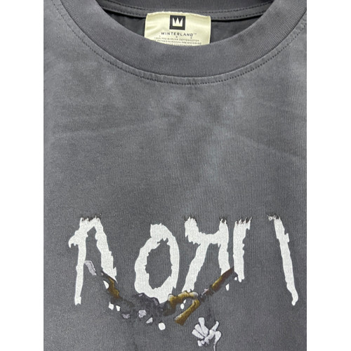 水洗古著感搖滾樂隊科恩樂隊Korn砍袖復古T恤背心男潮