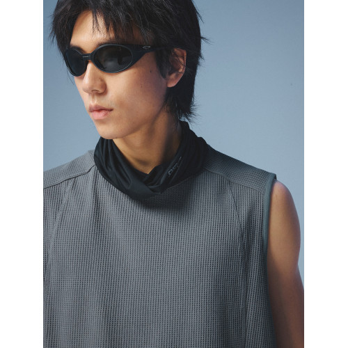 MOSEALAND 夏季無袖t恤男solotex華夫格速乾吸溼分割休閒坎肩背心