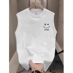 香港CLG潮牌夏薄款背心男美式寬松健身運動小衆圓領坎肩無袖上衣