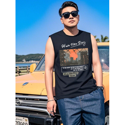 超大號特大碼加肥加大肥佬400斤無袖體恤男汗背心運動背心坎肩男