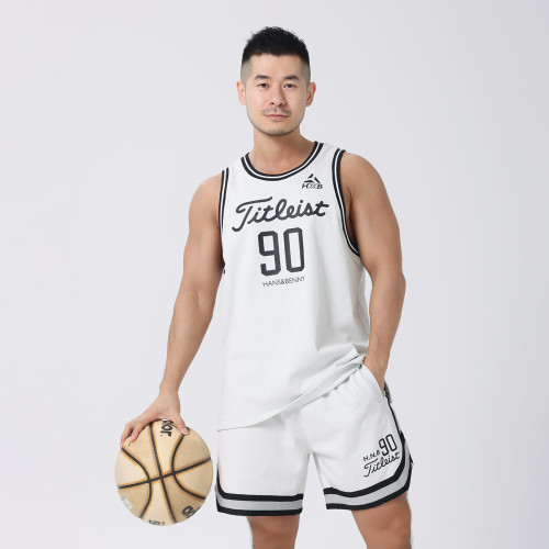 HANSBENNY2025夏季男士新款純棉背心透氣運動健身籃球背心訓練