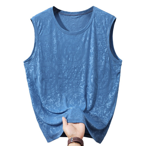 360斤加肥加大冰絲背心特大碼薄款外穿健身速乾坎肩寬松運動涼感