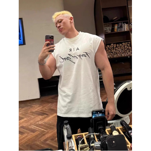 FOG COKR美式潮牌ESSENTIALS男士運動籃球坎肩健身無袖背心T恤夏 FOG COKR美式潮牌ESSENTIALS男士運動籃球坎肩健身無袖背心T恤夏