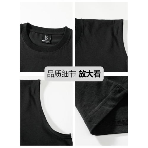 it FINGERCROXX美式猿人無袖純棉背心男潮牌2025新款夏季情侶裝