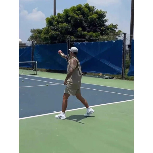 86精工製造MDNS24SS吸溼速乾聚酯纖維寬松雙面華夫格背心餘文樂