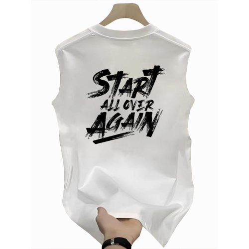 香港CLG潮牌重磅純棉背心男夏季美式後背字母印花無袖T恤薄款運動