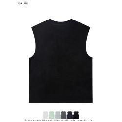 稚成人日系復古坎肩背心男女夏季新款無袖短袖寬松百搭T恤情侶潮