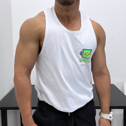 純棉！微廓形優良成衣全棉寬松背心無袖T恤肌肉男健身修身小清新