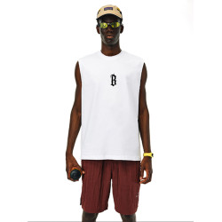 BONELESS BTW潮牌美式無袖背心T恤男女百搭運動坎肩純棉上衣體恤