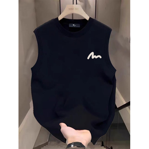 香港CLG潮牌夏季背心男女款外穿重磅無袖t恤純棉寬松圓領簡約坎肩