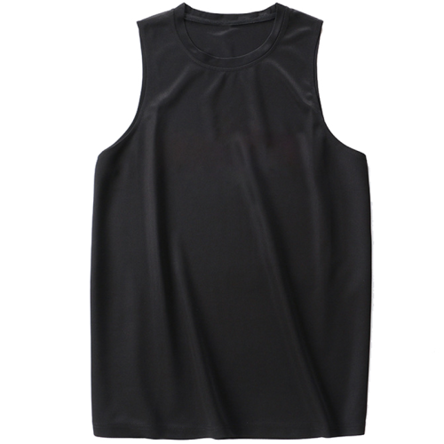 美式籃球服純黑色運動訓練球上衣戶外跑步速乾衣坎肩背心男潮健身