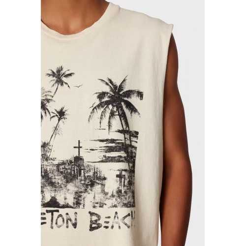 Gallery Dept海岸字母印花坎肩洗水做舊復古背心