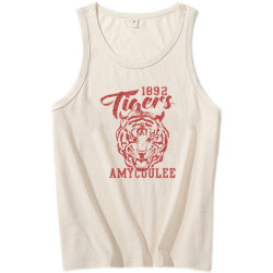 美式猛虎復古男士背心運動跨欄大碼夏季汗衫吊帶全棉打底健身男女