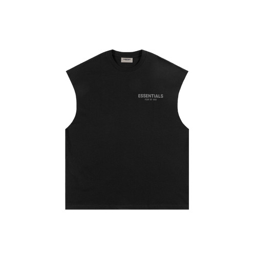essentials反光3M字母美式小衆高街潮牌無袖背心短袖T恤運動男女