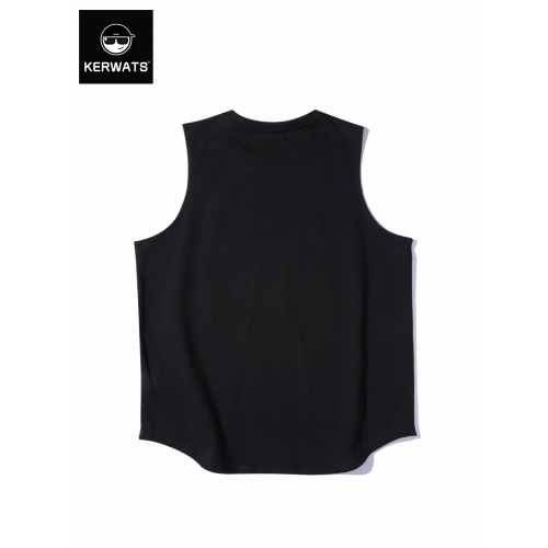 KERWATS夏季溫變七彩小狗印花無袖t恤寬松休閒男女圓領吸汗背心潮