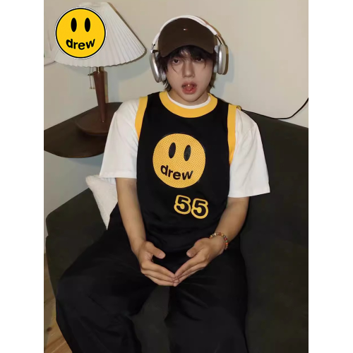 Drew House無袖背心男籃球運動健身球衣美式潮牌休閒寬松坎肩T恤