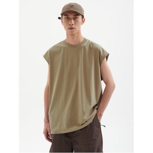 Crissrex Store BUTTBILL 復古涼感面料索羅娜無袖坎肩打底衫背心