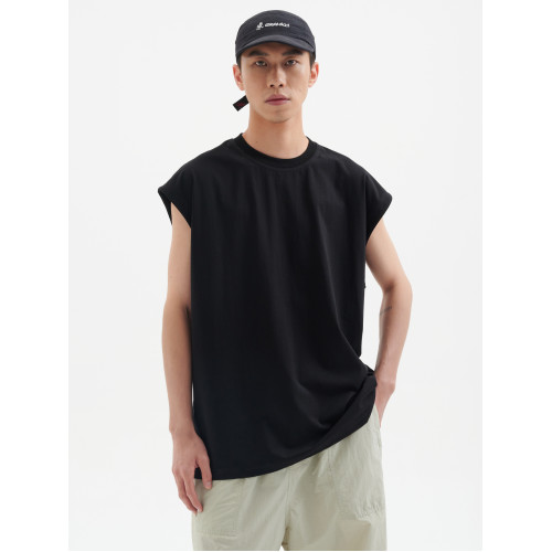 Crissrex Store BUTTBILL 復古涼感面料索羅娜無袖坎肩打底衫背心