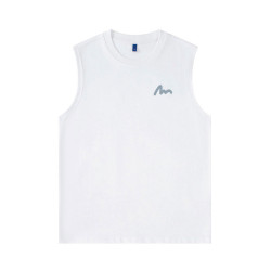 倉石一樹無袖t恤男士潮牌夏季坎肩純棉寬松運動健身痞帥背心情侶