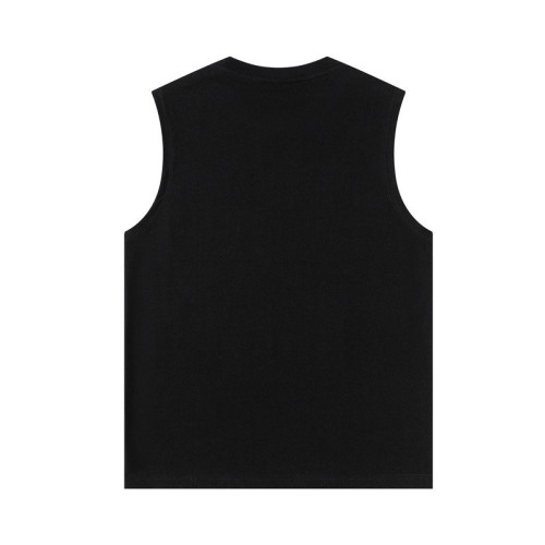 倉石一樹無袖t恤男士潮牌夏季坎肩純棉寬松運動健身痞帥背心情侶