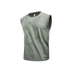 冰絲背心男2025新款夏季薄款跑步健身無袖彈力透氣戶外運動速乾衣