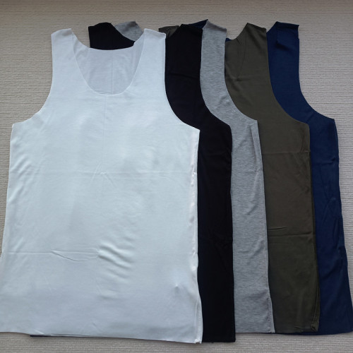 慕家 男士無痕隨心裁無袖背心 夏季寬松超舒適大彈力80S莫代爾 慕家 男士無痕隨心裁無袖背心 夏季寬松超舒適大彈力80S莫代爾