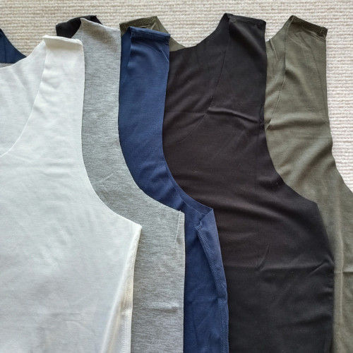 慕家 男士無痕隨心裁無袖背心 夏季寬松超舒適大彈力80S莫代爾 慕家 男士無痕隨心裁無袖背心 夏季寬松超舒適大彈力80S莫代爾