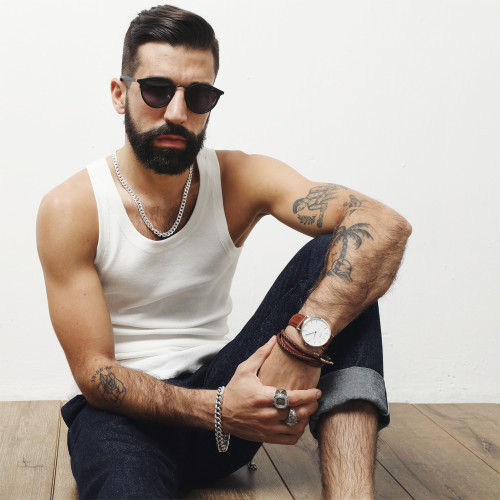 艾比路春夏打底利器！針織全棉彈力羅紋圓弧下擺曡穿打底男背心