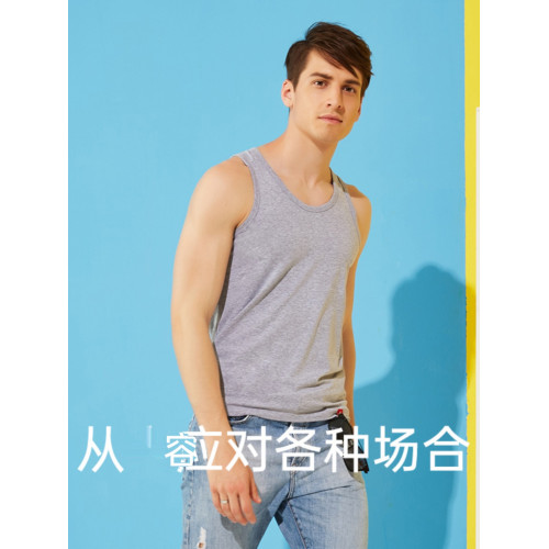 新一系男士背心夏季無袖純棉透氣運動打底衫健身速乾男款汗衫薄