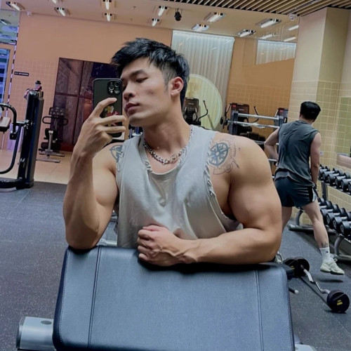 夏做舊破洞無袖背心男潮牌運動健身衣服純棉純色寬松訓練擼鐵坎肩