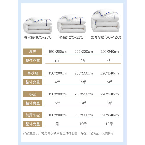 五星級酒店專用被子芯純棉全棉被春夏春秋被冬被保暖四季通用同款