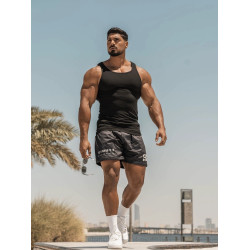 GYMOG美式400g純色背心夏季重磅加粗螺紋緊身運動健身顯肌肉吸汗