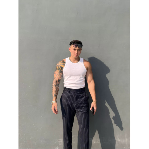 GYMOG美式400g純色背心夏季重磅加粗螺紋緊身運動健身顯肌肉吸汗