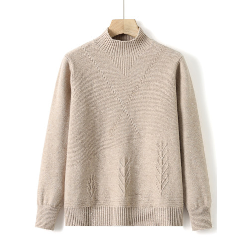 恒源祥彩羊半高領毛衣女款2025新款冬季加厚羊毛衫內搭針織打底衫