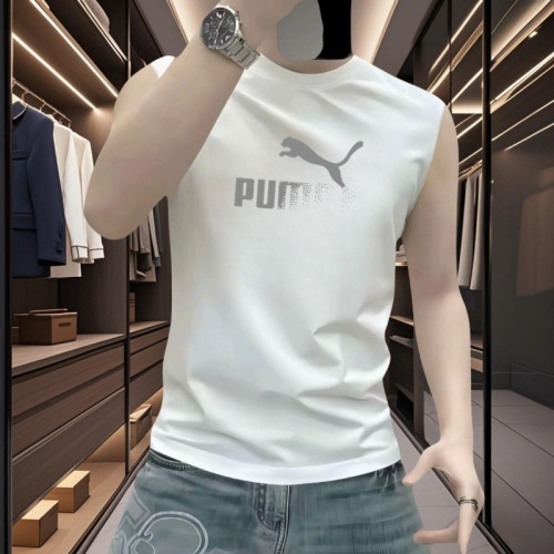 歐洲站男士背心夏季新款運動休閒百搭無袖t恤時尚輕奢純棉坎肩衫