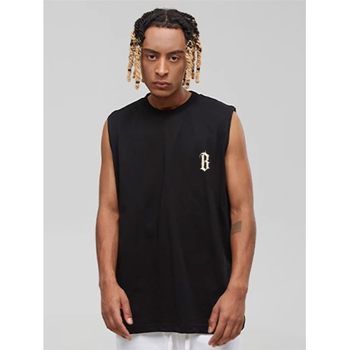 BONELESS BTW美式高街背心男女夏季潮牌純棉無袖T恤寬松重磅上衣