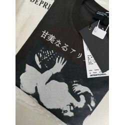 ERD憂鬱的富二代新款黑白圖像睡美人水洗磨棉背心無袖T恤男女潮