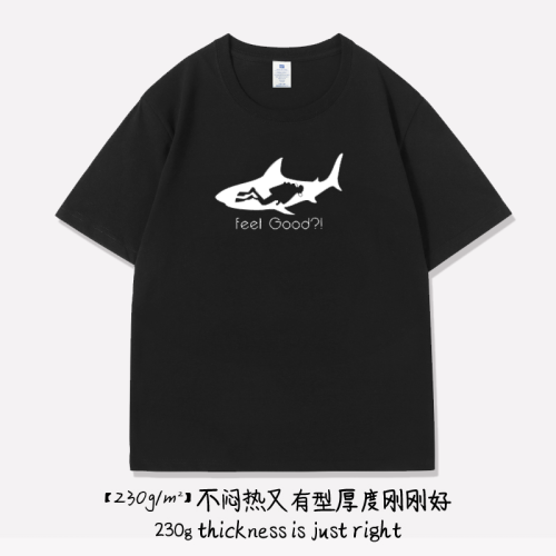 潛水員自由潛水T恤短袖極限運動上衣服趣味半袖衫體恤打底衫背心