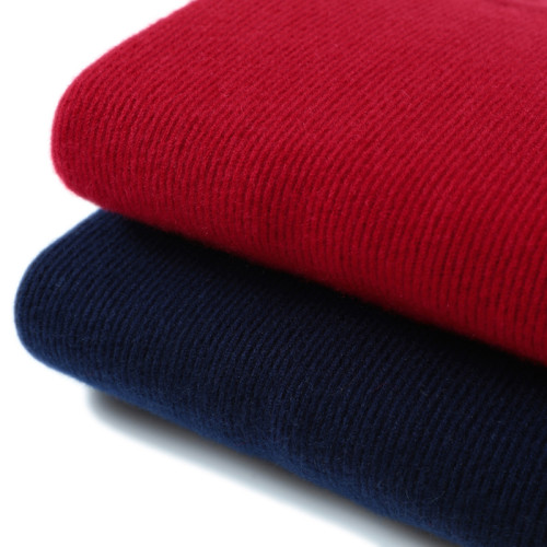 高克重可機洗100%精紡超細羊毛針織衫上衣女修身顯瘦圓領紅色毛衣