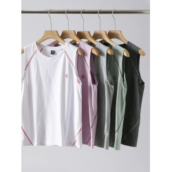 山系機能風！速乾超透氣！夏季男女戶外運動籃球純色無袖背心上衣