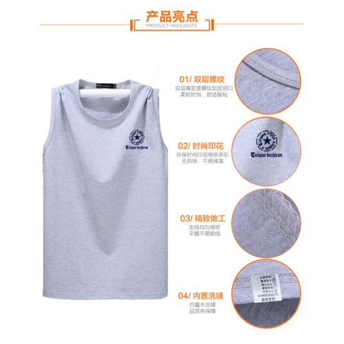 加肥加大男裝夏季休閒寬松寬肩背心無袖汗衫中老年特大號純棉坎肩