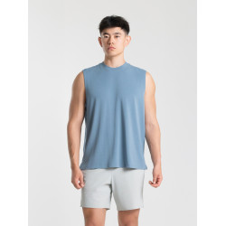 DRIOTOPIA2025夏季新品男士背心無袖T恤寬松休閒運動彈力速乾坎肩