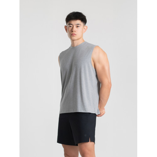 DRIOTOPIA2025夏季新品男士背心無袖T恤寬松休閒運動彈力速乾坎肩