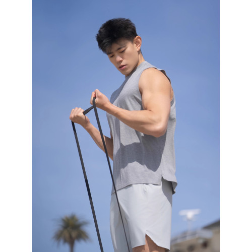 DRIOTOPIA2025夏季新品男士背心無袖T恤寬松休閒運動彈力速乾坎肩