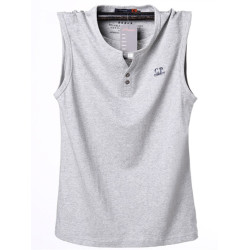 夏裝新品男士純棉跨欄背心寬松胖子加大號無袖T恤特大碼汗巾透氣