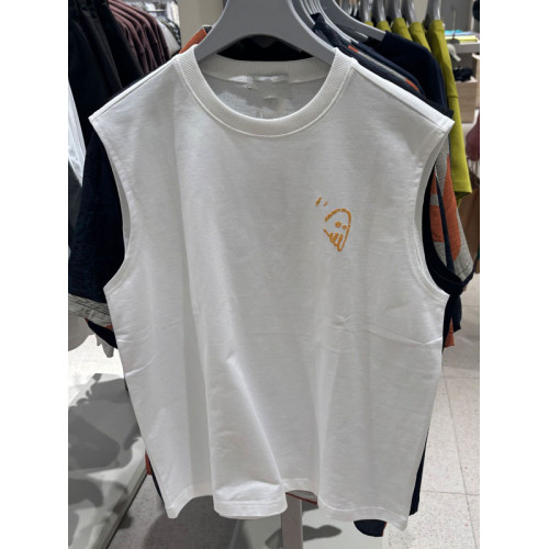 青年男士上衣休閒夏季新款UMY450037百搭印花棉質寬松無袖男 背心