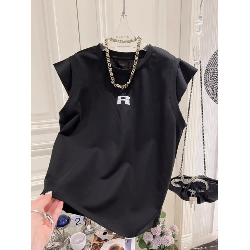 美式潮牌背心男女款夏季薄款時尚寬松運動休閒百搭情侶無袖T恤ins