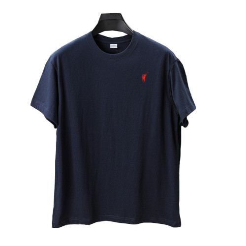 保羅純棉男士夏季短袖Tt恤背心內衣全棉純色半袖圓領寬松打底汗衫