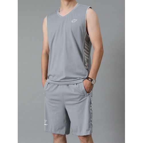 純棉籃球服男夏季加大碼薄款速乾無袖背心跑步運動套裝胖子訓練服