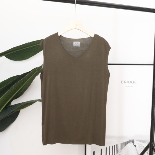 加肥加大莫代爾無痕汗衫肥佬超大碼運動背心男夏季打底衫潮流個性